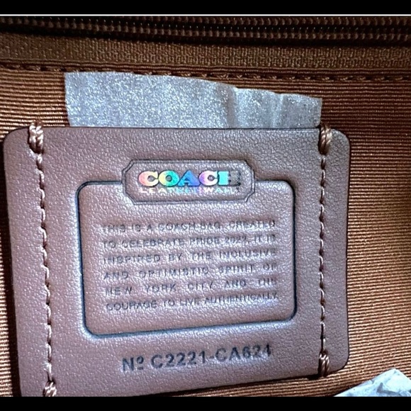 🍀🌈 NEW🌈Coach Mini Court Backpack With Rainbow "COACH"/shoulder bag/backpacks - Picture 7 of 10
